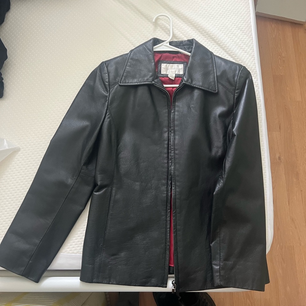 Worthington Black Leather Jacket